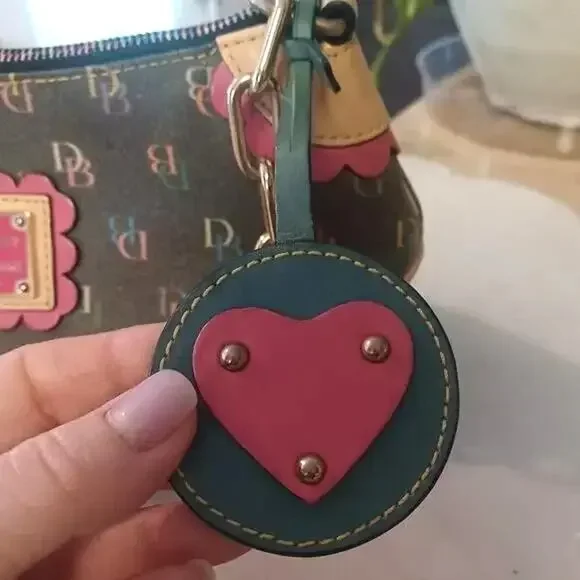 VTG Rare Dooney & Bourke Gray Multicolor Logo Baguette Bag Y2K 90s - Picture 9 of 16